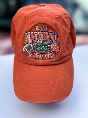 Gator National Champions 2006 BASKETBALL&FOOTBALL Embroidered Cap Never Worn $14